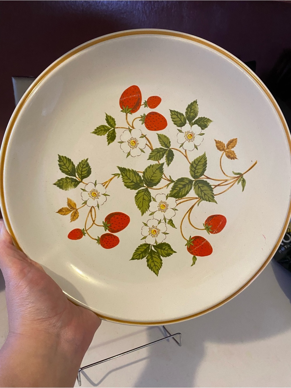 Sheffield Strawberries ‘n Cream Ceramic Dinner Plate